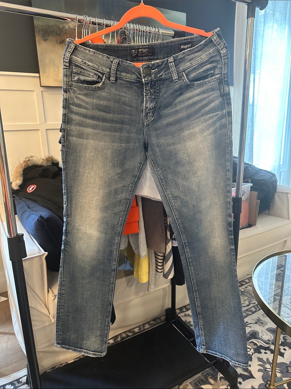 Silver Jeans Light Wash Straight Leg Jeans
